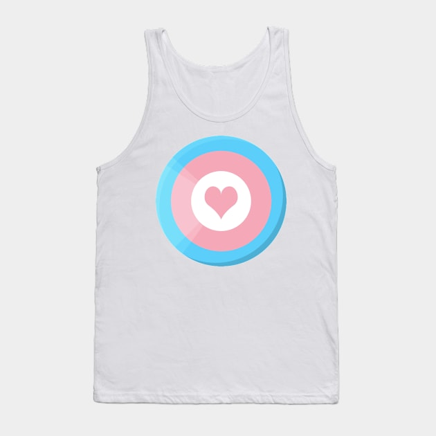 Pride Shield - Trans Flag Tank Top by talenlee